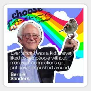 Bernie Sanders Collage inspiration homage Sticker